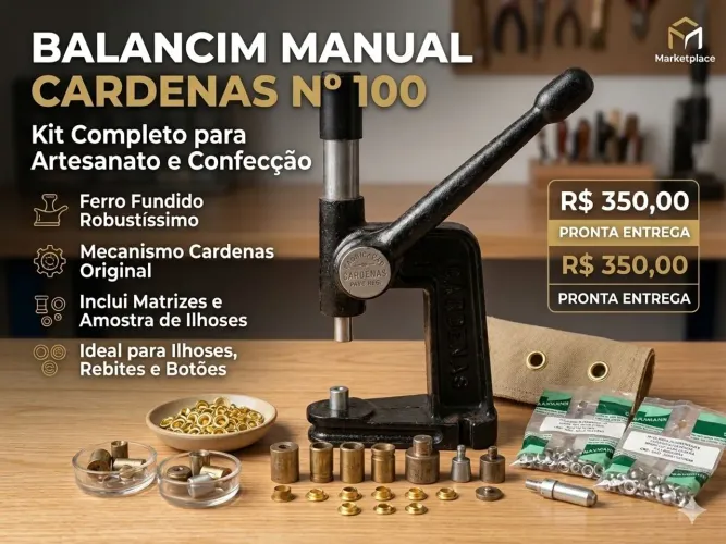 Balancim N100 Cadernas com matrizes.