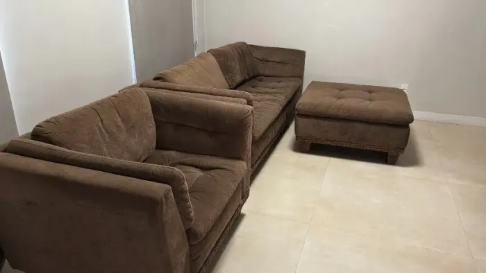 Conjunto de Sofá Marrom super confortável