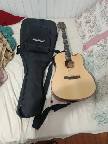 Violão Redburn RB-100 Eletroacústico c/ Afinador Fishman (Excelente Estado)