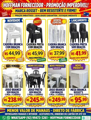 Mesas e cadeiras atacado e varejo