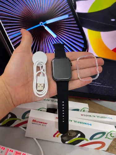 Smartwatch S11 Série 11 Chat GPT WhatsApp Ligações GPS IP68