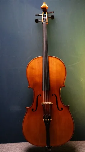 Cello ajustado Eagle CE300 envelhecido - Cordas novas JARGAR - Arco+Estojo+Estante