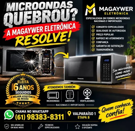 Microondas, Airfryer e outros com defeitos