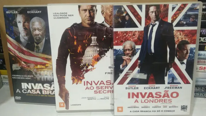 DVDs Trilogia Invasão Gerard Butler 