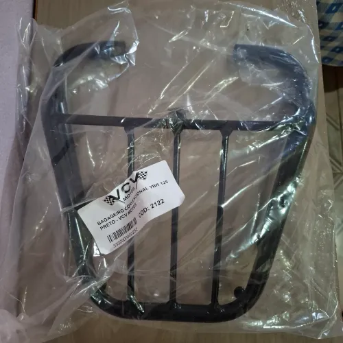 Bagageiro pra moto Yamaha YBR 125 (2000 a 2008) preto