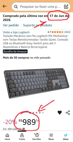 Teclado Logitech MX Mechanical