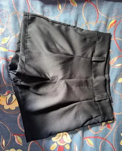Short alfaiataria preto