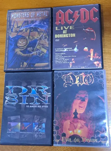 LOTE N°01 - LOTE DE DVDs USADOS - LOTE ÚNICO