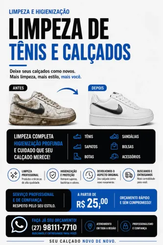 Limpeza de sapatos