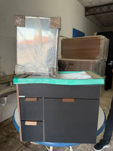 Gabinete completo pra cozinha preto