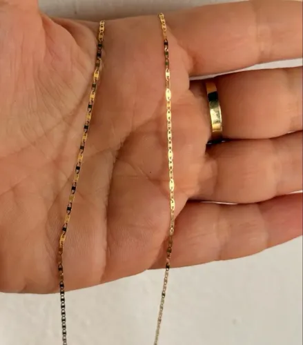 Cordão de ouro 18k unissex 