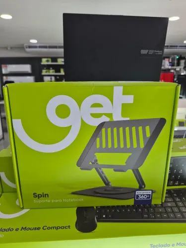 Suporte 360° para Notebooks até 17" Get Spin com Base Giratória Aço Carbono