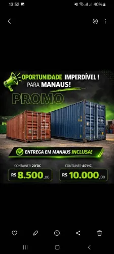 CONTENES MÉDIO E GRANDE ENTREGO