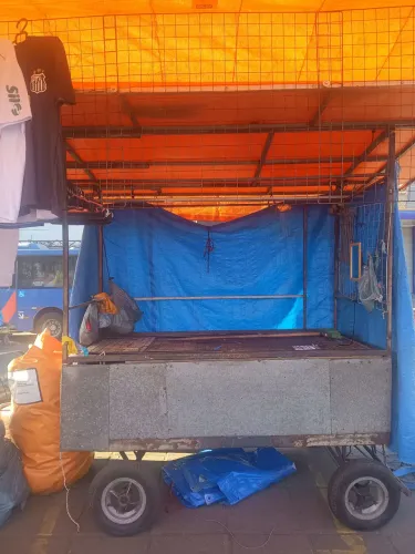 Carrinho pra trabalhar barraca