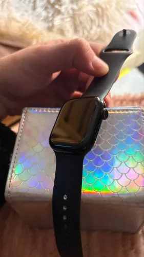 apple watch series 10 gps 42 mm p/m preto alumínio