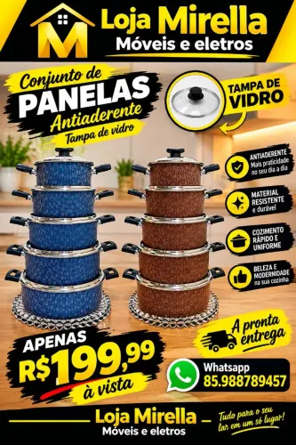 Conjunto de panelas