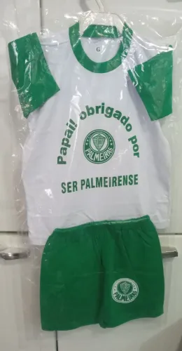 Conjunto de criança Palmeiras Tamanho P M G