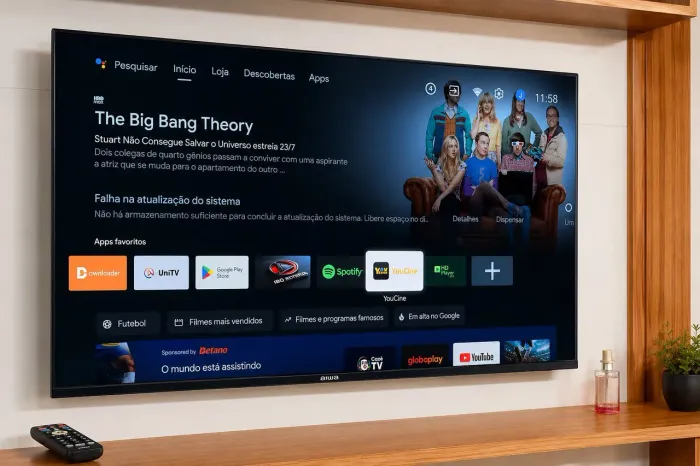 Tv semi nova 