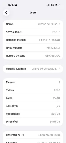 iPhone 17 pro max 256gb