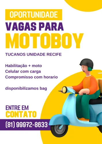 Vaga para entregador