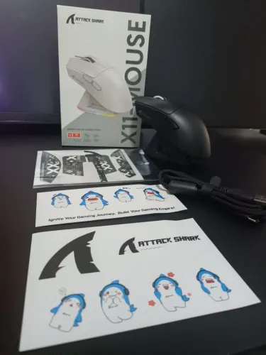 Mouse atack shack x11 preto, novo na caixa