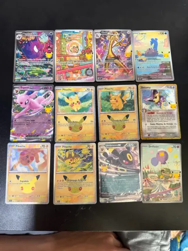 CARTAS POKÉMON CELEBRAÇÕES DE 30 ANOS NM e original 