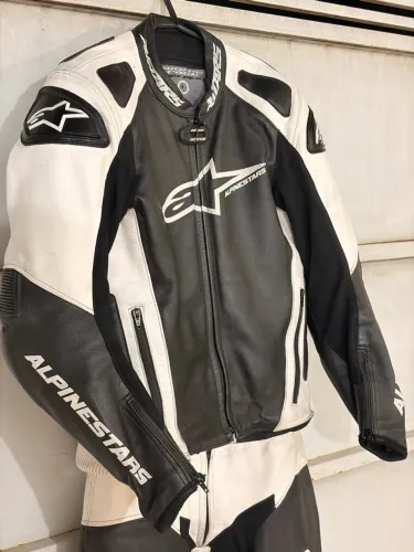 Macacão Alpinestars Couro 2 Peças Racing - Tam. 50