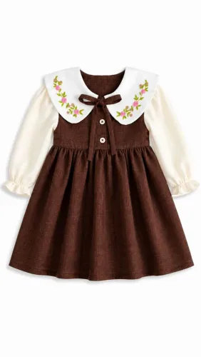Vestido infantil artesanal Ateliê Pingo de Luz