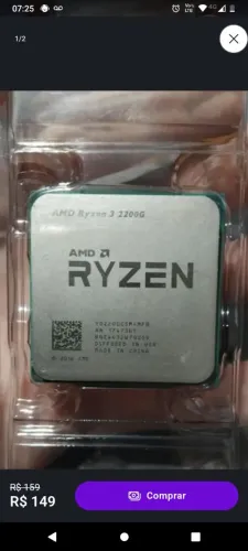 Processador Ryzen 3 2200g Vega 8