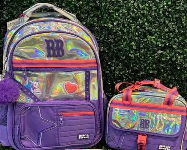 Mochila + estojo Rebeca bonbon