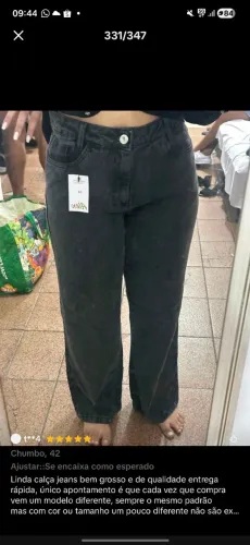 Wide Leg, cor Chumbo