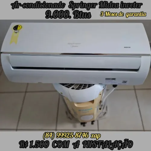 Vendo Ar-condicionado Springer Midea inverter 9.000 Btus
