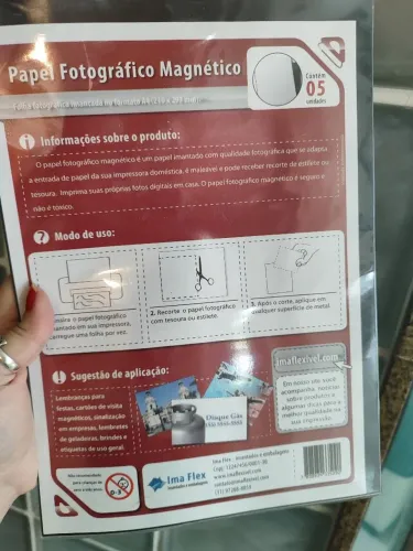 Papel fotográfico magnético A4 Imaflex