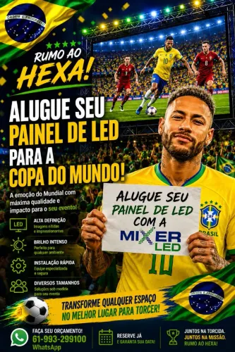 ALUGO TELÃO DE LED PARA COPA