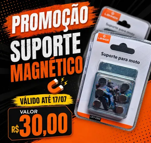 Suporte magnético para moto