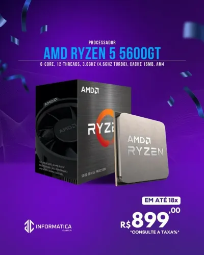  PROCESSADOR AMD RYZEN 5 5600GT