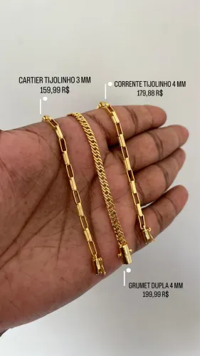 PULSEIRAS MASCULINAS BANHADAS A OURO & ENVERNIZADAS 