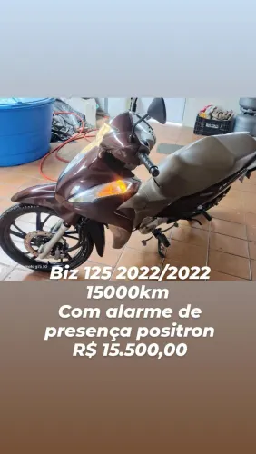 Vendo Honda Biz 125, 2022