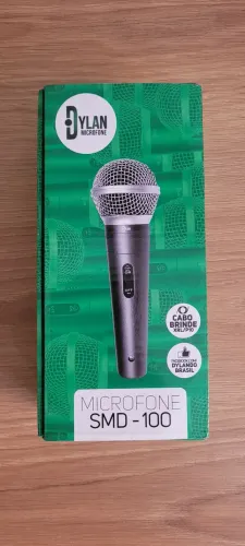 Microfone com pedestal- Novo