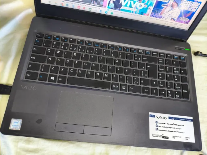 Notebook vaio top de linha