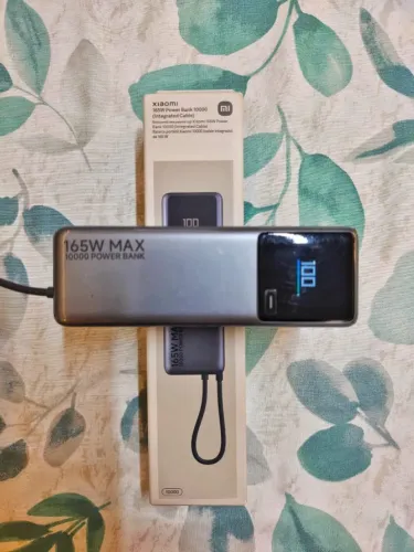 Xiaomi Power Bank 165W 10.000mAh Original - Carregamento Ultra Rápido com Cabo Integrado