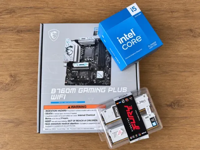 Kit Upgrade Intel i5 14400F + MSI B760M Gaming Plus WiFi + 64GB DDR5 Kingston Fury