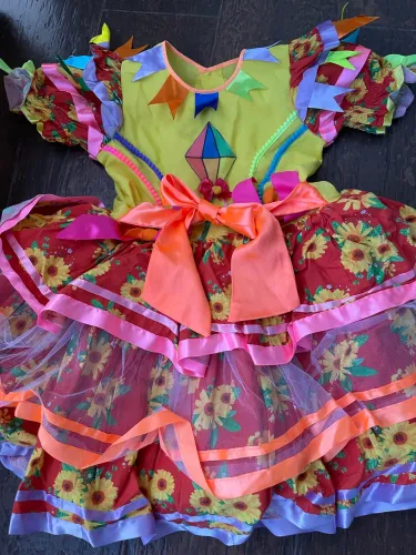 Vestido Infantil, festa junina 