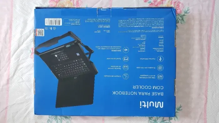 Base para Notebook Multi Hexa com 6 Coolers até 17"