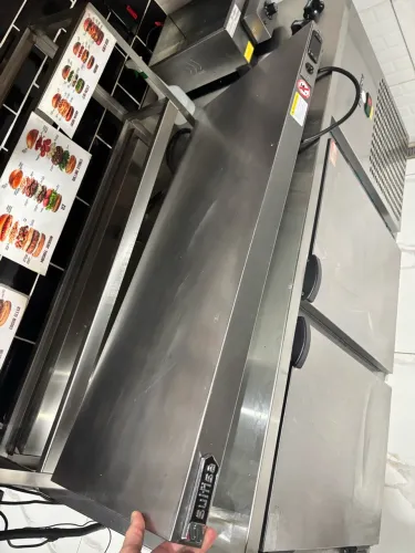 BANCADA AQUECIDA PROFISSIONAL EM AÇO INOX - IDEAL PARA RESTAURANTES E HAMBURGUERIAS