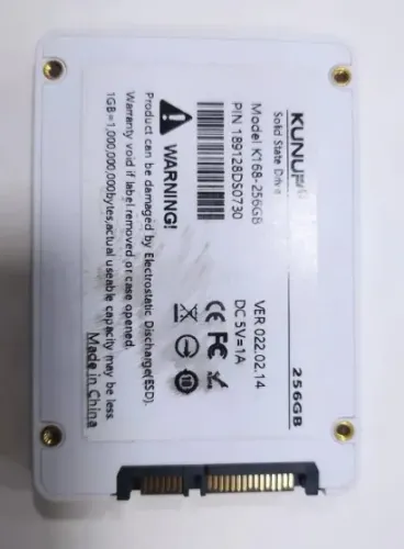 SSD KNUP 256gb Sata 3 2.5 para PC Notebook e Vídeo Games. 100%. Entrego