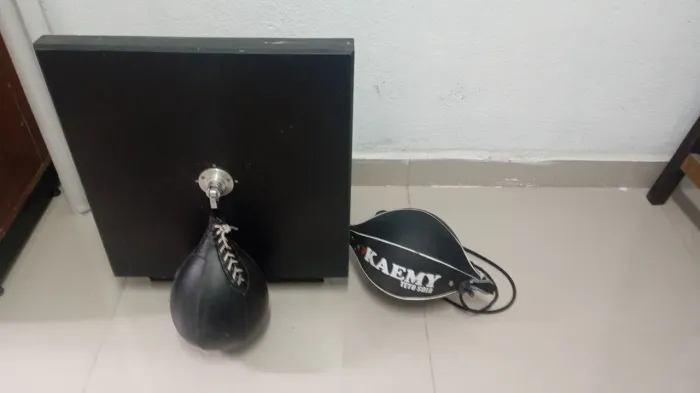 Kit Completo para Treino de Boxe ,Pera + Teto-Solo