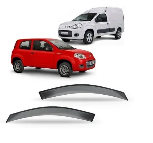 Calha De Chuva Defletor Fiat Novo Uno Fiorino 2p todos