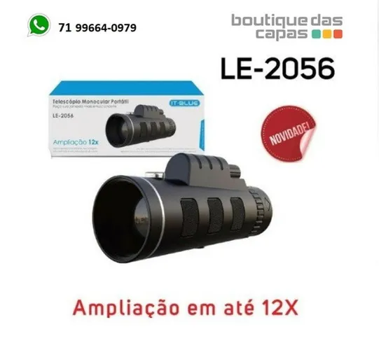 Telescópio Monocular Portátil - Ampliação 12 x LE-2056 40X60+suporte