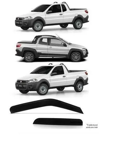 Calha De Chuva Fiat Strada Cs Ce Cd Todas 2 E 3 Portas